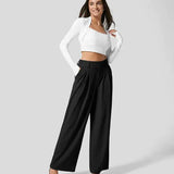 Esme | Wide-Leg Trousers with Front Pleats