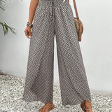 Phoebe | Wide-Leg Geometric Trousers
