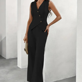 Viviana | Two-Piece Waistcoat and Wide-Leg Trouser Set