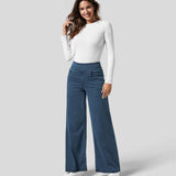 Freya | Wide-Leg Trousers with Elastic Waist