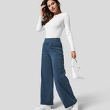 Freya | Wide-Leg Trousers with Elastic Waist