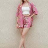 Penelope | Floral Blouse and Shorts Set