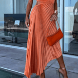 Vivienne | One Shoulder Pleated Maxi Dress
