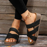 Hazel | Woven Strap Platform Sandals