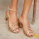 Freya | Block Heel Sandals with Ankle Strap