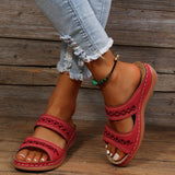Elsie | Wedge Sole Cut-Out Sandals