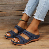 Elsie | Wedge Sole Cut-Out Sandals