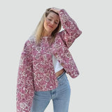 Georgina | Floral Quilted Short Jacket for Women