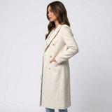 Florence | Long Double-Breasted Women's Coat with Stylish Lapels