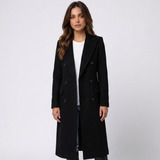 Florence | Long Double-Breasted Women's Coat with Stylish Lapels