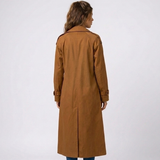 Ruby | Long Double-Breasted Women's Trench Coat with Belt