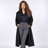 Florence | Long Double-Breasted Trench Coat