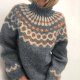 Colette | Women's Classic Norwegian Pattern Turtleneck Jumper