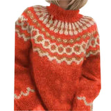 Colette | Women's Classic Norwegian Pattern Turtleneck Jumper