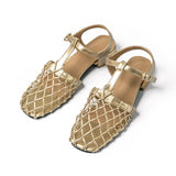 Phoebe | Pearl Net Detail Sandals