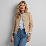 Abigail | Classic Tweed Jacket with Gold-Coloured Buttons