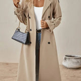 Poppy | Women's Premium Long Button-Up Trench Coat