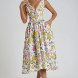 Iris | Elegant summer dress with a light flowing silhouette