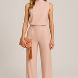 Freya | Sleeveless Wide-Leg Jumpsuit with Minimal Design