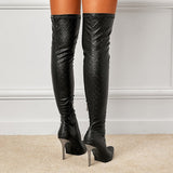 Edie | Over-the-Knee Heeled Boots with Sleek Silhouette