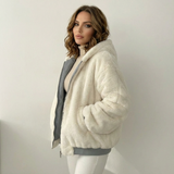Florence | Reversible Teddy Bomber Jacket