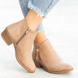 Blaire | Women's ankle boots with side zip and low heel"