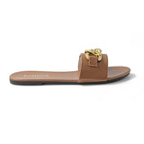 Harriet | Chain Detail Slip-On Sandals