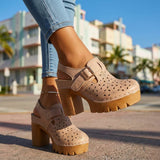 Rosalie | Platform Clogs with Cut-Out Design