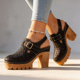 Rosalie | Platform Clogs with Cut-Out Design