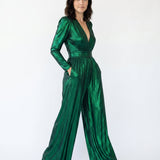 Harper | Women's Shimmering Wide-Leg Evening Jumpsuit