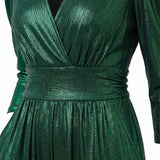 Harper | Women's Shimmering Wide-Leg Evening Jumpsuit