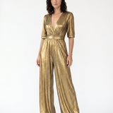 Harper | Women's Shimmering Wide-Leg Evening Jumpsuit