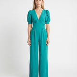 Phoebe | Elegant Puff Sleeve Jumpsuit with Wide Leg Design