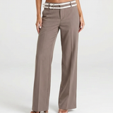 Matilda | Tailored Wide-LLeg Pinstripe Trousers