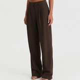 Florence | High-Waisted Wide-Leg Pleated Trousers