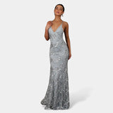 Selene | Elegant Sequin Maxi Dress for Evening Occasions