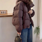 Imogen | Women's High Neck Hooded Puffer Jacket