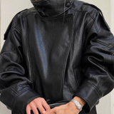 Matilda | Women’s High Neck Faux Leather Jacket