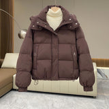 Imogen | Women's High Neck Hooded Puffer Jacket
