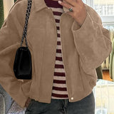 Poppy | Women's Faux Suede Bomber Jacket with Collar