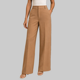 Women's High Waist Full Length Wide Leg Trousers