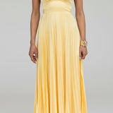 Charlotte | Flowing Pleated V-Neck Maxi Dress