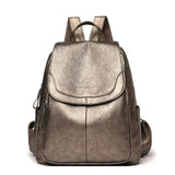 Maya | Anti-Theft Leather Backpack