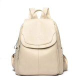 Maya | Anti-Theft Leather Backpack