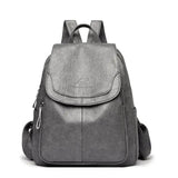 Maya | Anti-Theft Leather Backpack