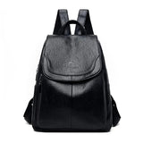 Maya | Anti-Theft Leather Backpack