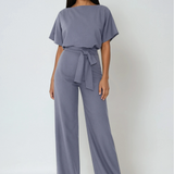 Jessica | Wide-Leg Jumpsuit With Waist Tie