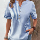 Beatrice | Striped Cotton Blouse for Effortless Everyday Style