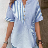 Beatrice | Striped Cotton Blouse for Effortless Everyday Style