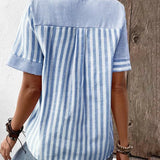 Beatrice | Striped Cotton Blouse for Effortless Everyday Style